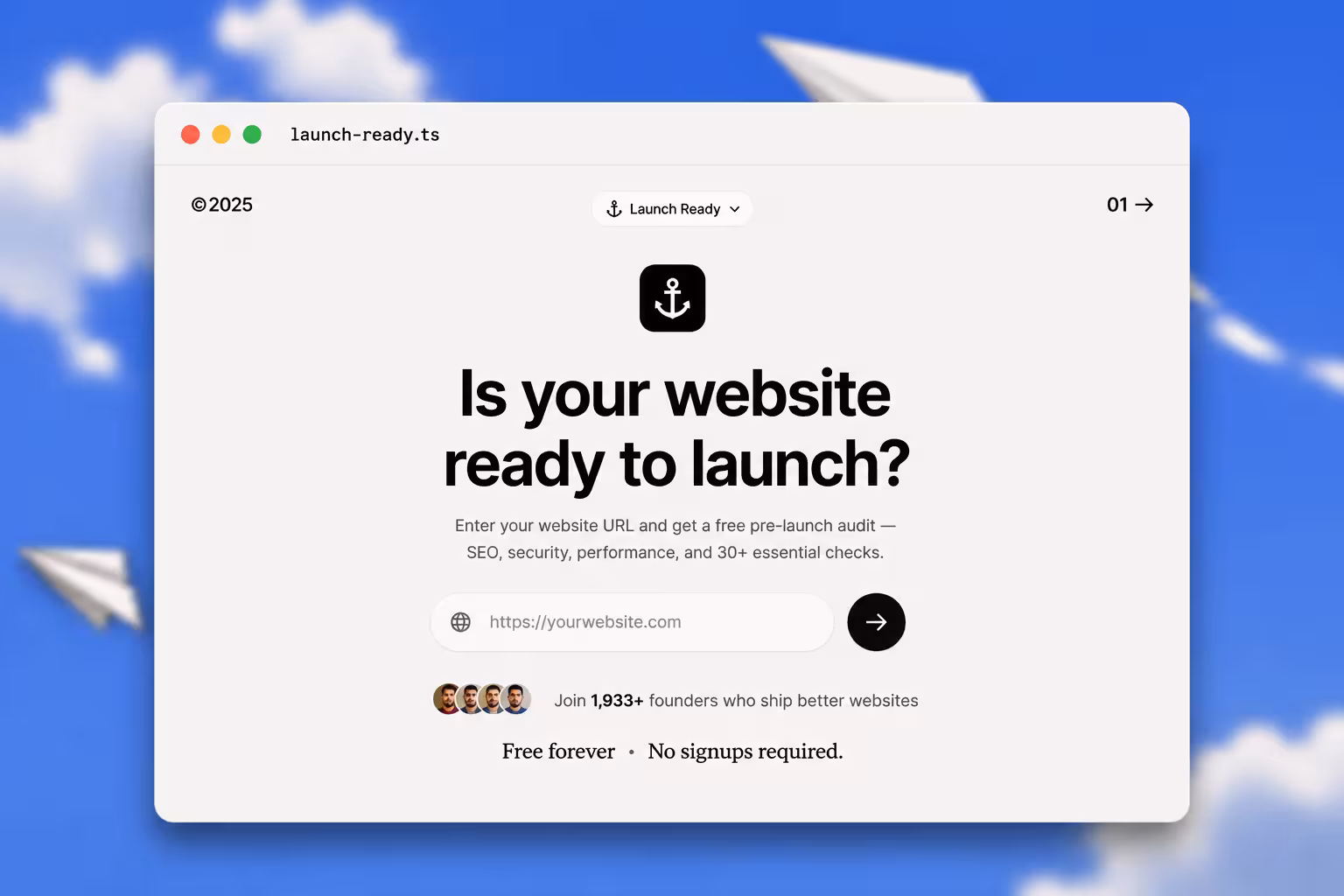 LaunchReady — Pre-Launch Website Audit